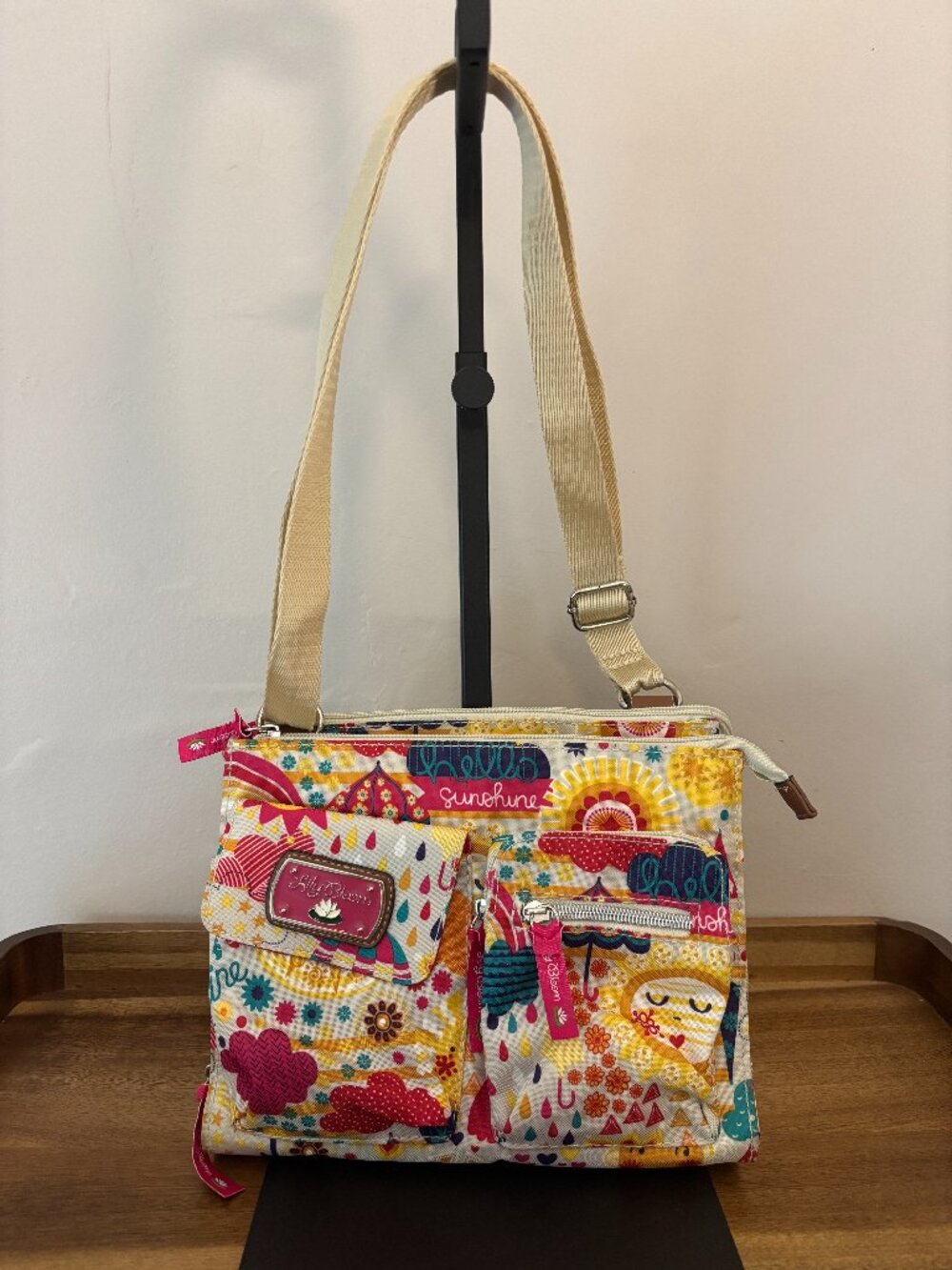 Lily Bloom Recycled Material You Are My Sunshine Spring Showers Crossbody